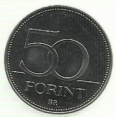 Hungria - 50 Forint 2020 (Km# ...) Bombeiros Hungaros