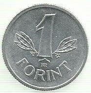 Hungria - 1 Forint 1989 (Km# 575)