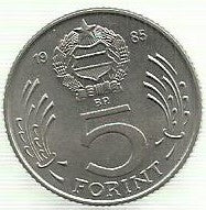 Hungria - 5 Forint 1985 (Km# 635)