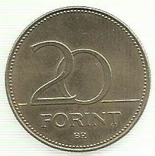 Hungria - 20 Forint 1994 (Km# 696)