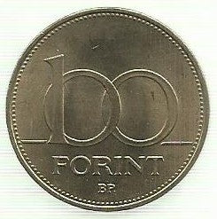 Hungria - 100 Forint 1995 (Km# 698)