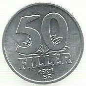 Hungria - 50 Filler 1991 (Km# 677)