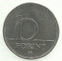 Hungria - 10 Forint 2001 (Km# 695)