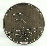 Hungria - 5 Forint 2001 (Km# 694)