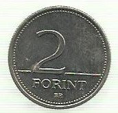 Hungria - 2 Forint 2002 (Km# 693)