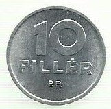 Hungria - 10 Filler 1990 (Km# 675)