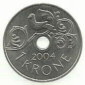 Noruega - 1 Krone 2004 (Km# 462)