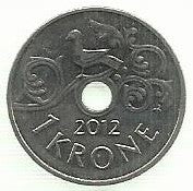 Noruega - 1 Krone 2012 (Km# 462)