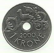 Noruega - 1 Krone 2000 (Km# 462)