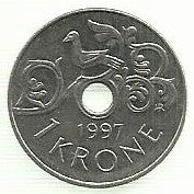 Noruega - 1 Krone 1997 (Km# 462)