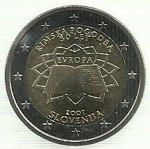 Eslovénia - 2 Euro 2007 (Km# 106) Tratado Roma