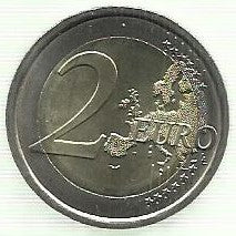 Eslovénia - 2 Euro 2015 (Km# 121) 30 Anos Bandeira