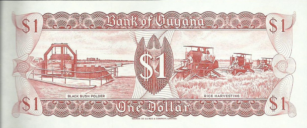 Guiana - 1 Dolar 1992 (# 21g)