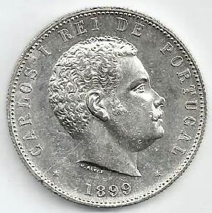 Portugal - 1000 Reis 1899 (Km# 540)