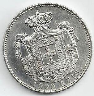 Portugal - 1000 Reis 1899 (Km# 540)