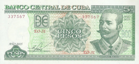 Cuba - 5 Pesos 2015 (# 116o)