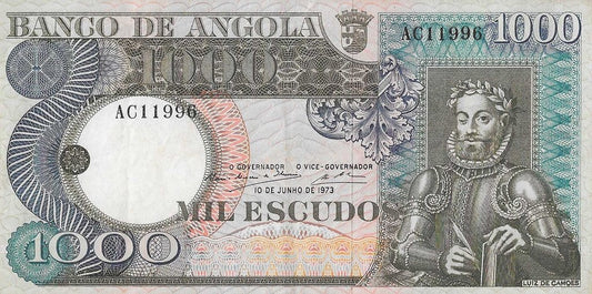 Angola - 1000$00 1973 (# 108)