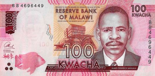 Malawi - 100 Kwacha 2016 (# 65b)