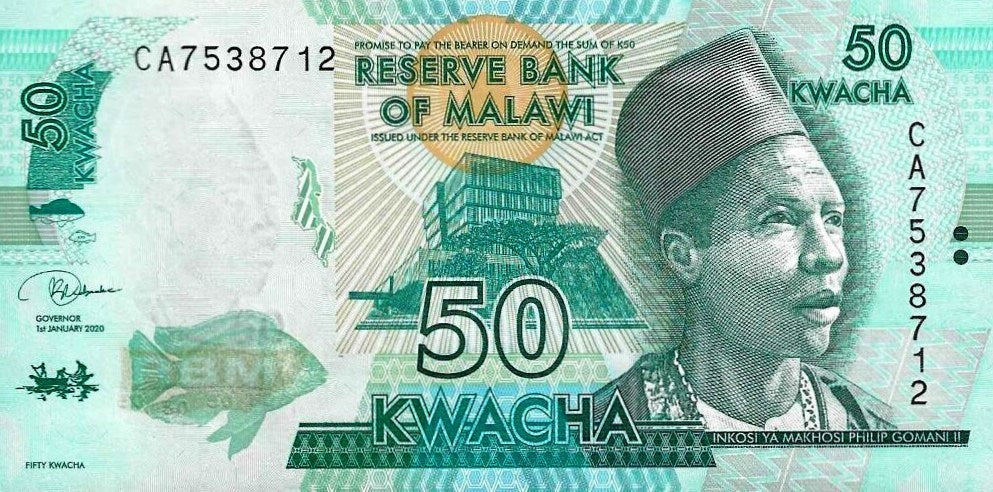 Malawi - 50 Kwacha 2020 (# 64g)