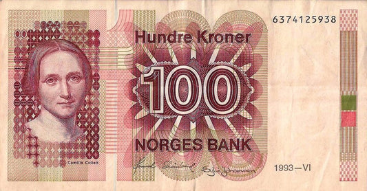 Noruega - 100 Kroner 1993 (# 43d)