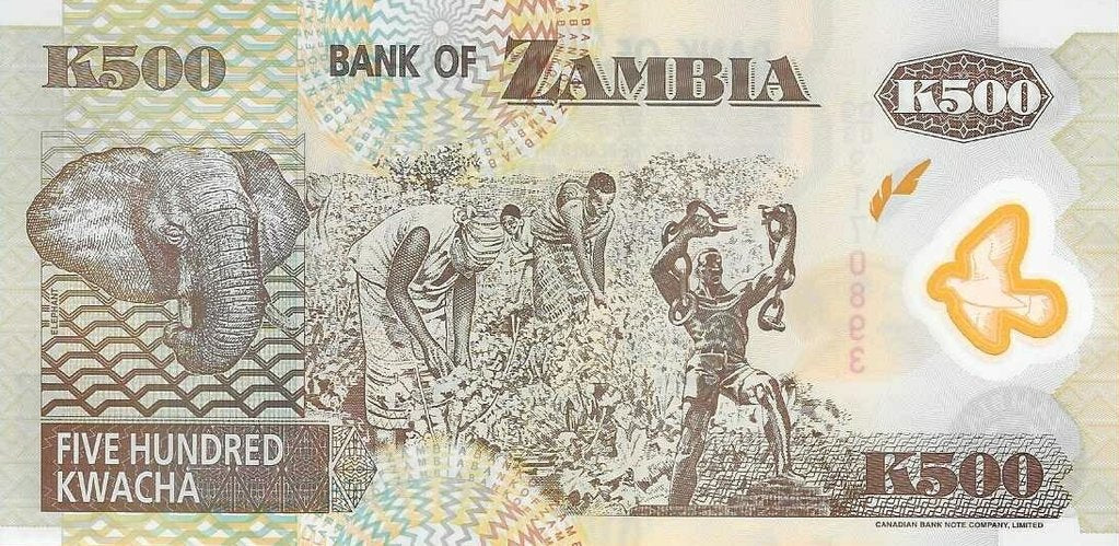 Zambia - 500 Kwacha 2005 (# 43d)