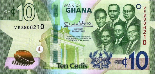 Gana - 10 Cedis 2019 (# 47a)