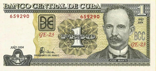 Cuba - 1 Peso 2004 (# 121d)