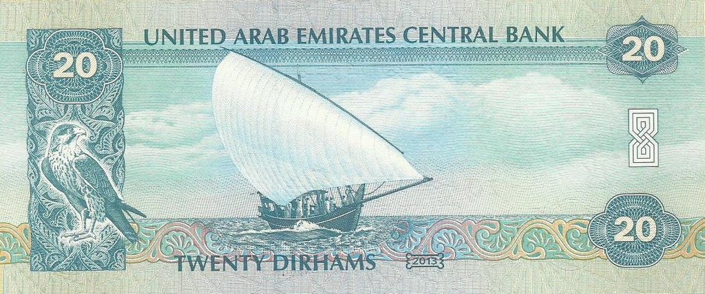 Emirados Arabes Unidos - 20 Dirhams 2013 (# 28b)