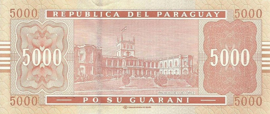 Paraguai - 5000 Guaranies 2010 (# 223c)