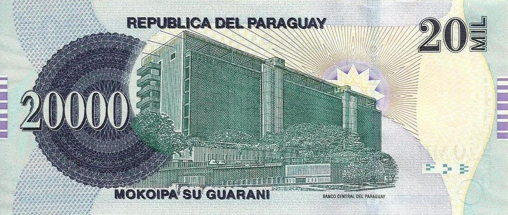 Paraguai - 20000 Guaranies 2017 (# 238c)