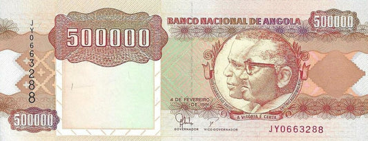 Angola - 500000 Kwanzas 1991 (# 134)