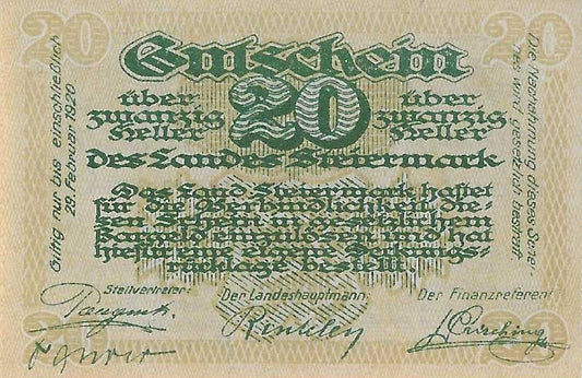 Austria - 20 Heller 1920 (# NL)