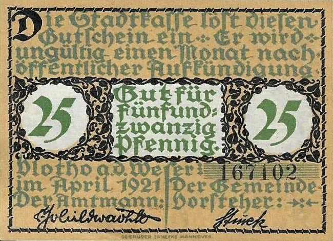 Alemanha - 25 Pfennig 1921 (# NL)