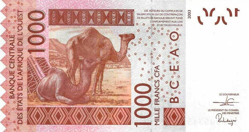 Togo - 1000 Francos 2019 (# 815T)