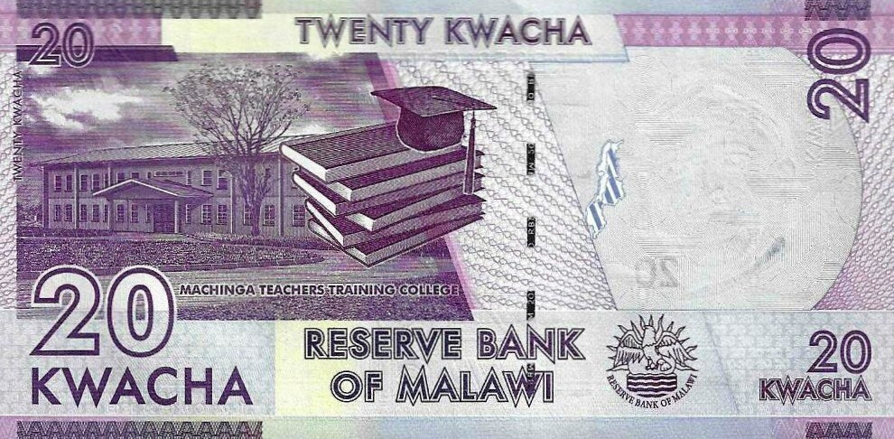 Malawi - 20 Kwacha 2020 (# 63f)