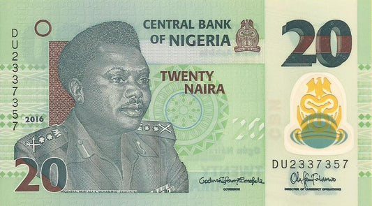 Nigeria - 20 Naira 2016 (# 34l)