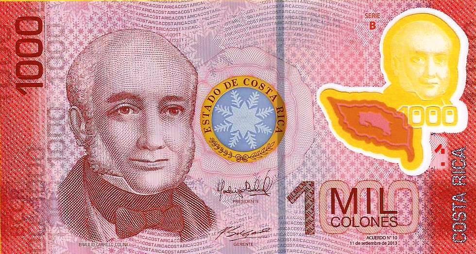 Costa Rica - 1000 Colones 2013 (# 274b)