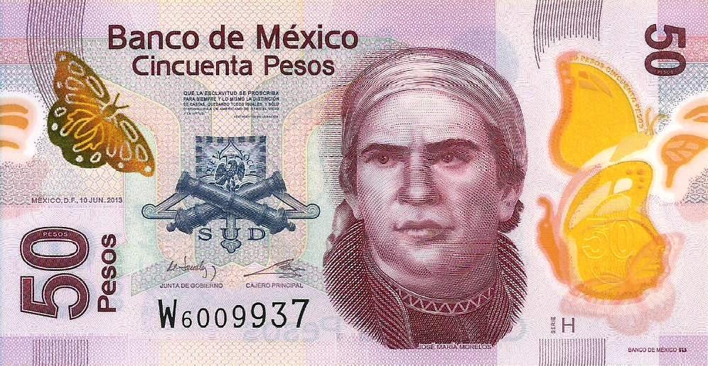 Mexico - 50 Pesos 2013 (# 123A)