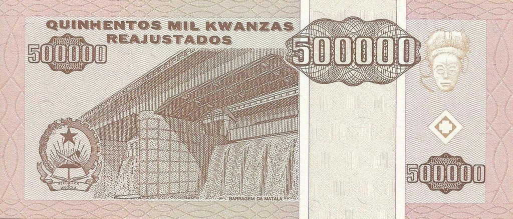 Angola - 500000 Kwanzas 1995 (# 140)