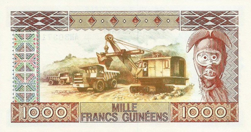 Guiné B. Central - 1000 Francos 1985 (# 32a)