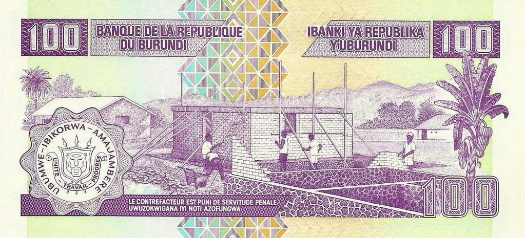 Burundi - 100 Francos 2007 (# 37f)