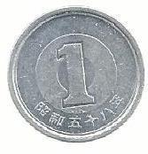 Japão - 1 Yen 1983 (Km# 95)