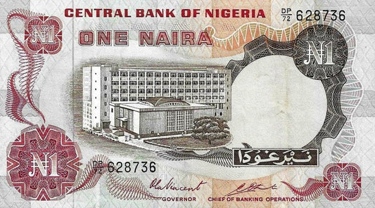 Nigeria - 1 Naira 1973/78 (# 15c)