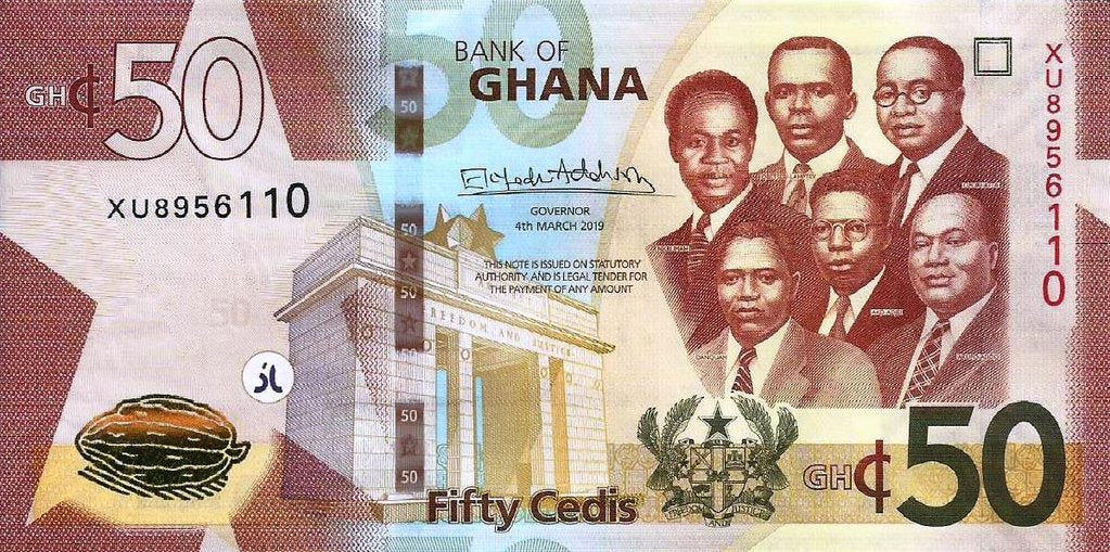 Gana - 50 Cedis 2019 (# 49a)