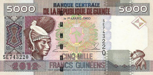 Guiné B. Central - 5000 Francos 2012 (# 35a)