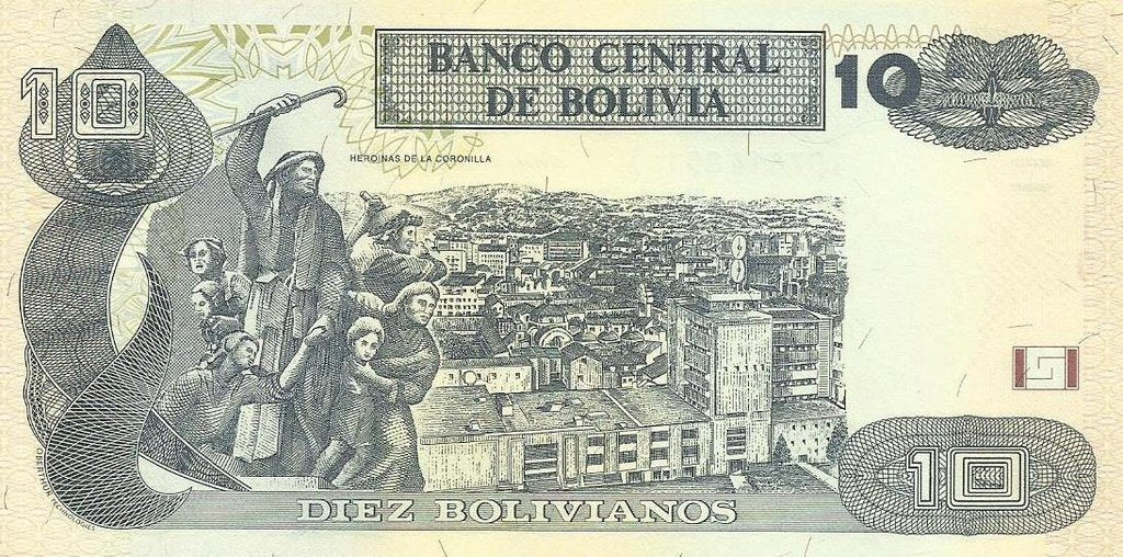 Bolivia - 10 Bolivianos 1986 (# 238)