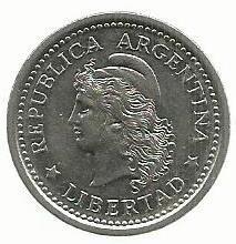 Argentina - 1 Peso 1960 (Km# 57)