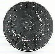 Guatemala - 10 Centavos 2014 (Km# 277.6a)