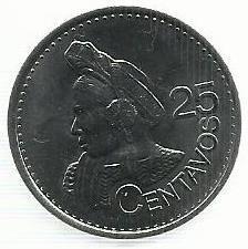 Guatemala - 25 Centavos 2012 (Km# 278)