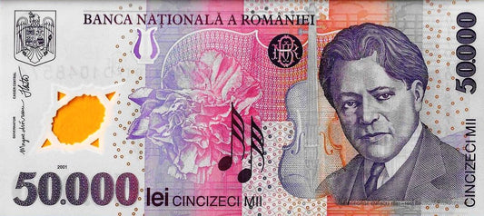 Roménia - 50000 Lei 2001 (# 113a)